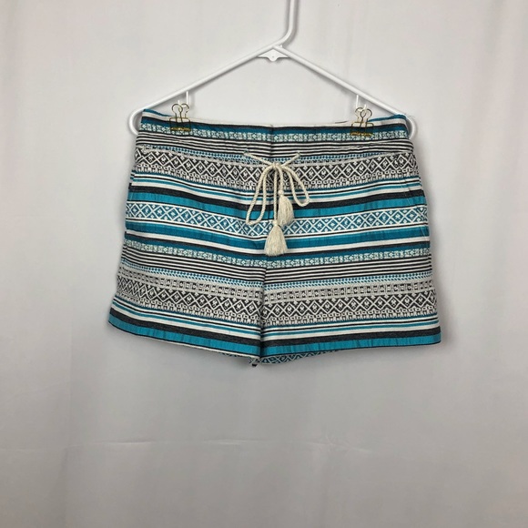 LOFT The Riviera short aqua/white pockets 4 - Picture 1 of 6